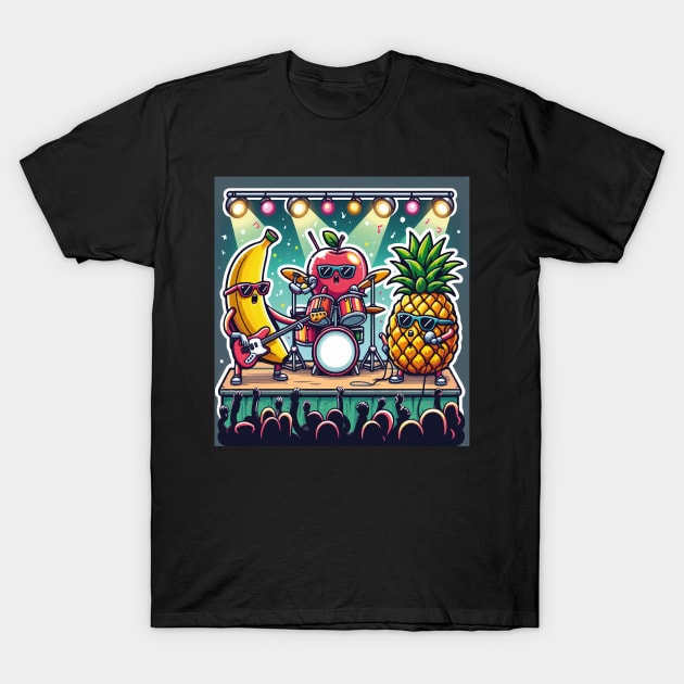 Funny Fruits Singing T-Shirt by SARKAR3.0